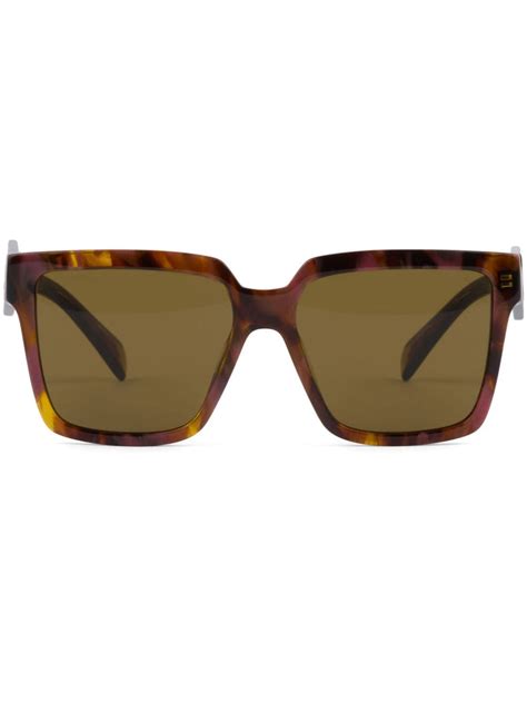 Prada Eyewear Brille Mit Schildpattoptik 